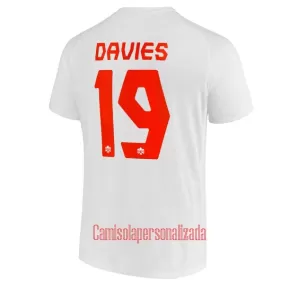 Camisolas Canadá Alphonso Davies 19 Equipamento Alternativo Mundial 2022 Camisolas Canadá Alphonso Davies 19 Equipamento Alternativo Mundial 2022