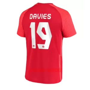 Camisolas Canadá Alphonso Davies 19 Equipamento Principal Mundial 2022 Camisolas Canadá Alphonso Davies 19 Equipamento Principal Mundial 2022