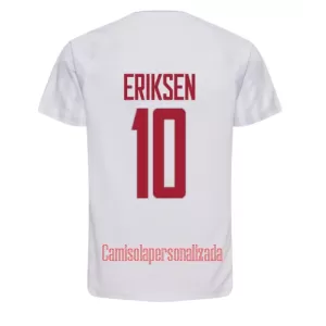 Camisolas Dinamarca Christian Eriksen 10 Equipamento Alternativo Mundial 2022