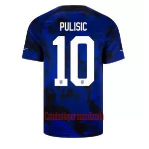 Camisolas Estados Unidos Christian Pulišić 10 Equipamento Alternativo Mundial 2022