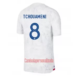 Camisolas França Aurélien Tchouaméni 8 Equipamento Alternativo Mundial 2022 Camisolas França Aurélien Tchouaméni 8 Equipamento Alternativo Mundial 2022