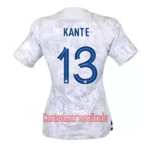 Camisolas França N-Golo Kanté 13 Mulher Equipamento Alternativo Mundial 2022 Camisolas França N-Golo Kanté 13 Mulher Equipamento Alternativo Mundial 2022