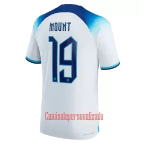 Camisolas Inglaterra Mason Mount 19 Equipamento Principal Mundial 2022 Camisolas Inglaterra Mason Mount 19 Equipamento Principal Mundial 2022