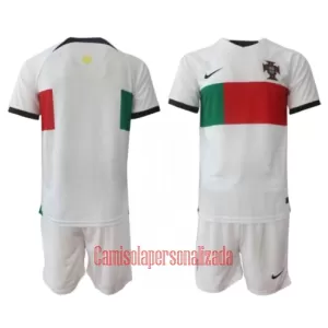 Camisolas Portugal Criança Equipamento Alternativo Mundial 2022 Camisolas Portugal Criança Equipamento Alternativo Mundial 2022