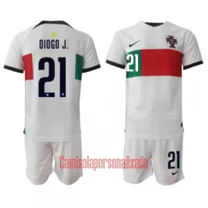 Camisolas Portugal Diogo Jota 21 Criança Equipamento Alternativo Mundial 2022 Camisolas Portugal Diogo Jota 21 Criança Equipamento Alternativo Mundial 2022