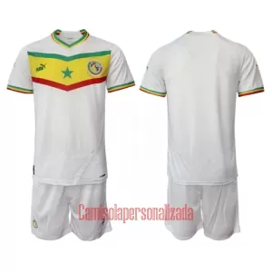 Camisolas Senegal Criança Equipamento Principal Mundial 2022 Camisolas Senegal Criança Equipamento Principal Mundial 2022