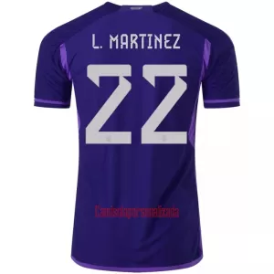 Camisolas Argentina L. MARTINEZ 22 Equipamento Alternativo Mundial 2022 Camisolas Argentina L. MARTINEZ 22 Equipamento Alternativo Mundial 2022