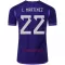 Camisolas Argentina L. MARTINEZ 22 Equipamento Alternativo Mundial 2022