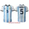 Camisolas Argentina Leandro Paredes 5 Equipamento Principal Mundial 2022
