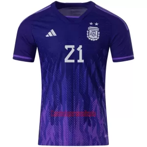 Camisolas Argentina Paulo Dybala 21 Equipamento Alternativo Mundial 2022