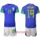 Camisolas Brasil Antony Santos 19 Criança Equipamento Alternativo Mundial 2022