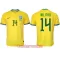 Camisolas Brasil Éder Militão 14 Equipamento Principal Mundial 2022