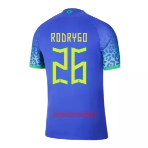 Camisolas Brasil Rodrygo Goes 26 Equipamento Alternativo Mundial 2022 Camisolas Brasil Rodrygo Goes 26 Equipamento Alternativo Mundial 2022