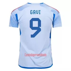 Camisolas Espanha GAVI 9 Equipamento Alternativo Mundial 2022