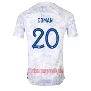 Camisolas França Kingsley Coman 20 Equipamento Alternativo Mundial 2022