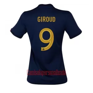 Camisolas França Olivier Giroud 9 Mulher Equipamento Principal Mundial 2022