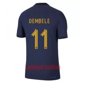 Camisolas França Ousmane Dembélé 11 Equipamento Principal Mundial 2022