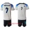 Camisolas Inglaterra Jack Grealish 7 Criança Equipamento Principal Mundial 2022