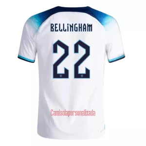 Camisolas Inglaterra Jude Bellingham 22 Equipamento Principal Mundial 2022 Camisolas Inglaterra Jude Bellingham 22 Equipamento Principal Mundial 2022
