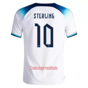 Camisolas Inglaterra Raheem Sterling 10 Equipamento Principal Mundial 2022 Camisolas Inglaterra Raheem Sterling 10 Equipamento Principal Mundial 2022