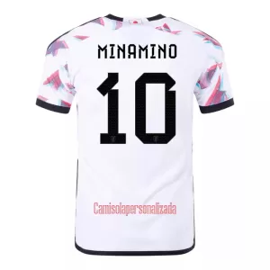 Camisolas Japão MINAMINO 10 Equipamento Alternativo Mundial 2022 Camisolas Japão MINAMINO 10 Equipamento Alternativo Mundial 2022