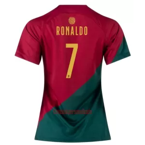 Camisolas Portugal Cristiano Ronaldo 7 Mulher Equipamento Principal Mundial 2022 Camisolas Portugal Cristiano Ronaldo 7 Mulher Equipamento Principal Mundial 2022