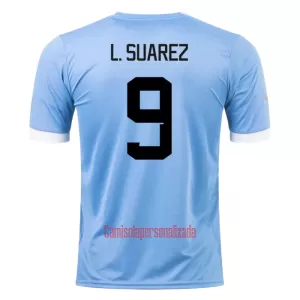 Camisolas Uruguai Luis Suárez 9 Equipamento Principal Mundial 2022 Camisolas Uruguai Luis Suárez 9 Equipamento Principal Mundial 2022