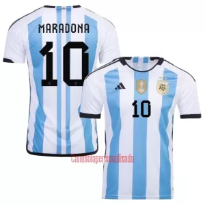 Camisolas Argentina 3 Star MARADONA 10 Equipamento Principal Mundial 2022 Camisolas Argentina 3 Star MARADONA 10 Equipamento Principal Mundial 2022