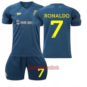 Camisolas Al-Nassr FC Cristiano Ronaldo 7 Criança Equipamento Alternativo 22/23 Camisolas Al-Nassr FC Cristiano Ronaldo 7 Criança Equipamento Alternativo 22/23