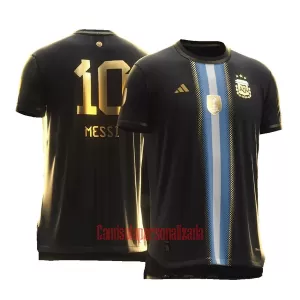 Camisolas Argentina Lionel Messi 10 Golden Bisht Camisolas Argentina Lionel Messi 10 Golden Bisht