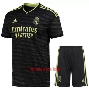 Camisolas Real Madrid Criança Equipamento Terceiro 22/23 Camisolas Real Madrid Criança Equipamento Terceiro 22/23