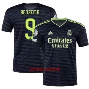 Camisolas Real Madrid Karim Benzema 9 Equipamento Terceiro 22/23 Camisolas Real Madrid Karim Benzema 9 Equipamento Terceiro 22/23