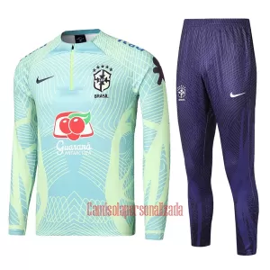 Brasil Conjunto de Moletom de Treino Criança 2022 Verde Brasil Conjunto de Moletom de Treino Criança 2022 Verde