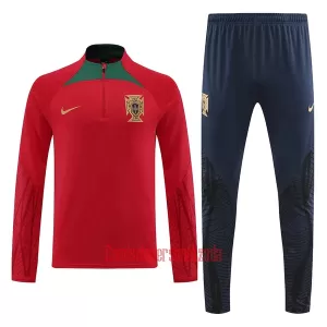 Portugal Conjunto de Moletom de Treino 2022 Vermelho Portugal Conjunto de Moletom de Treino 2022 Vermelho