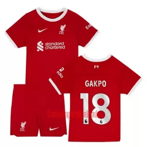 Camisolas Liverpool Cody Gakpo 18 Criança Equipamento Principal 23/24