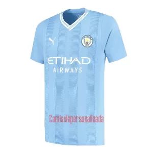 Camisolas Manchester City Champions 23 Equipamento Principal 23/24