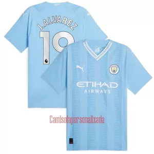 Camisolas Manchester City Julián Álvarez 19 Equipamento Principal 23/24 Camisolas Manchester City Julián Álvarez 19 Equipamento Principal 23/24