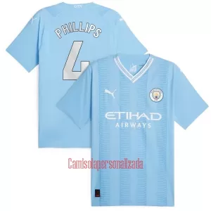 Camisolas Manchester City Phillips 4 Equipamento Principal 23/24 Camisolas Manchester City Phillips 4 Equipamento Principal 23/24