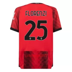 Camisolas AC Milan Florenzi 25 Equipamento Principal 23/24 Camisolas AC Milan Florenzi 25 Equipamento Principal 23/24