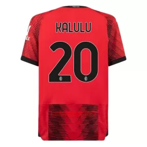 Camisolas AC Milan Kalulu 20 Equipamento Principal 23/24 Camisolas AC Milan Kalulu 20 Equipamento Principal 23/24