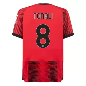 Camisolas AC Milan Tonali 8 Equipamento Principal 23/24 Camisolas AC Milan Tonali 8 Equipamento Principal 23/24