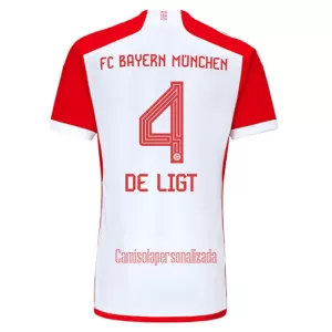 Camisolas FC Bayern de Munique Matthijs de Ligt 4 Equipamento Principal 23/24 Camisolas FC Bayern de Munique Matthijs de Ligt 4 Equipamento Principal 23/24