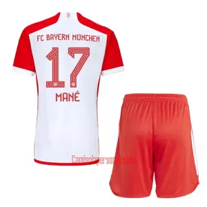 Camisolas FC Bayern de Munique Sadio Mané 17 Criança Equipamento Principal 23/24 Camisolas FC Bayern de Munique Sadio Mané 17 Criança Equipamento Principal 23/24