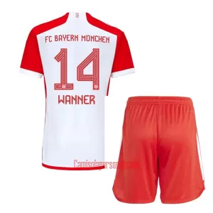 Camisolas FC Bayern de Munique Wanner 14 Criança Equipamento Principal 23/24 Camisolas FC Bayern de Munique Wanner 14 Criança Equipamento Principal 23/24