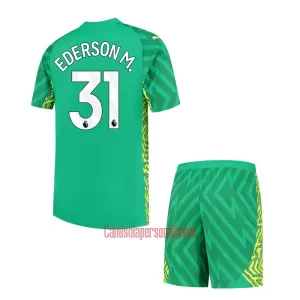 Camisolas Guarda Redes Manchester City Ederson Moraes Criança Equipamento Principal 23/24 Camisolas Guarda Redes Manchester City Ederson Moraes Criança Equipamento Principal 23/24