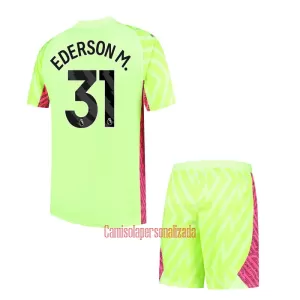 Camisolas Guarda Redes Manchester City Ederson Moraes Criança Equipamento Terceiro 23/24 Camisolas Guarda Redes Manchester City Ederson Moraes Criança Equipamento Terceiro 23/24
