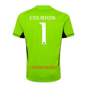 Camisolas Guarda Redes Real Madrid Thibaut Courtois 1 Criança Equipamento Principal 23/24