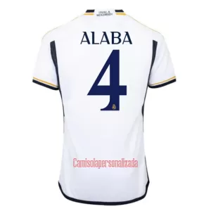 Camisolas Real Madrid David Alaba 4 Equipamento Principal 23/24 Camisolas Real Madrid David Alaba 4 Equipamento Principal 23/24