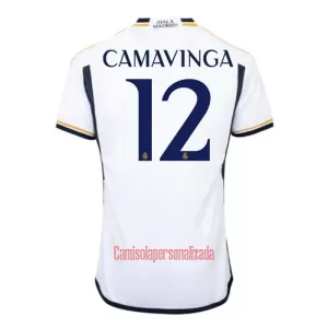 Camisolas Real Madrid Eduardo Camavinga 12 Equipamento Principal 23/24 Camisolas Real Madrid Eduardo Camavinga 12 Equipamento Principal 23/24