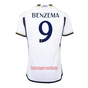 Camisolas Real Madrid Karim Benzema 9 Equipamento Principal 23/24 Camisolas Real Madrid Karim Benzema 9 Equipamento Principal 23/24